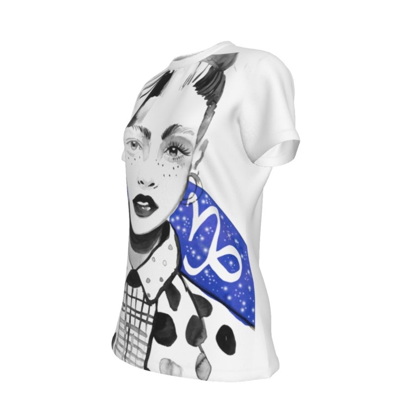 All-Over Print Women's Round Neck T-Shirt | 190GSM Cotton - Image 4
